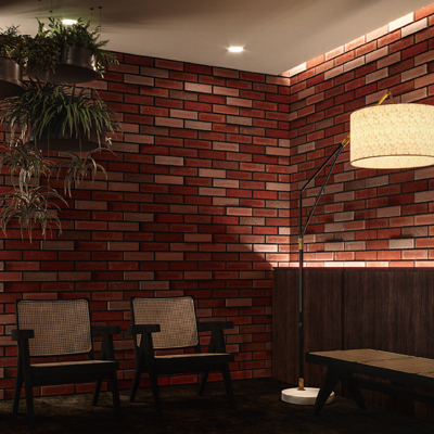 レンガタイル ノスタルジーフラット ダークブラウン ZRF-2-RD